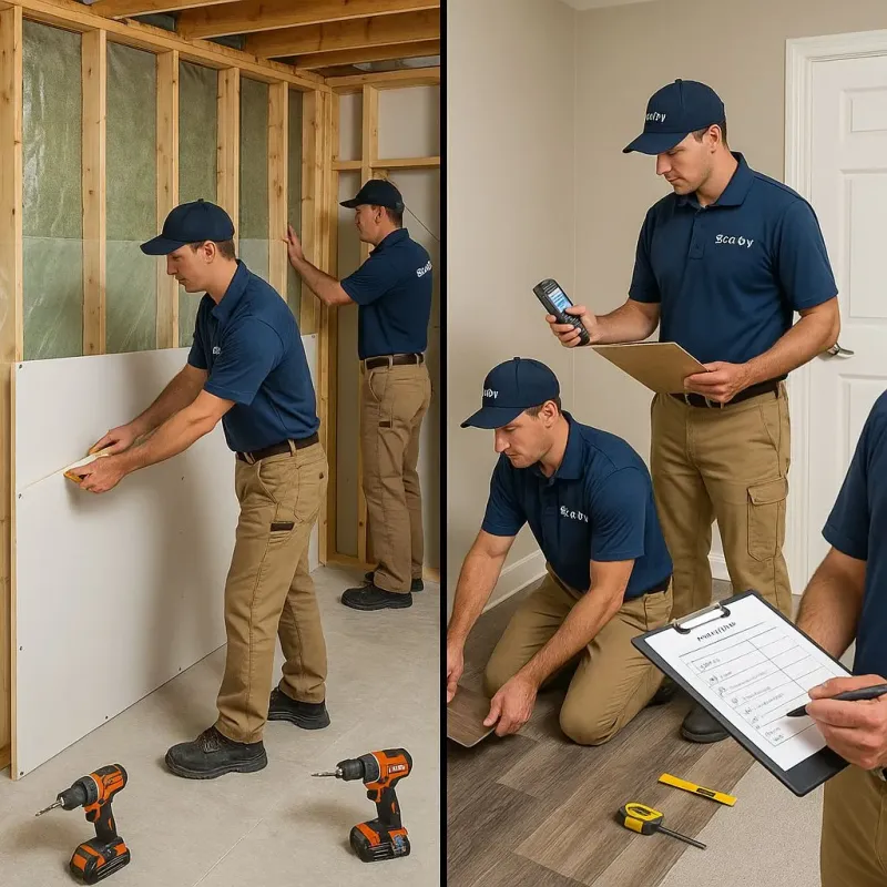 Repairs and Reconstruction process in South Carthage, TN